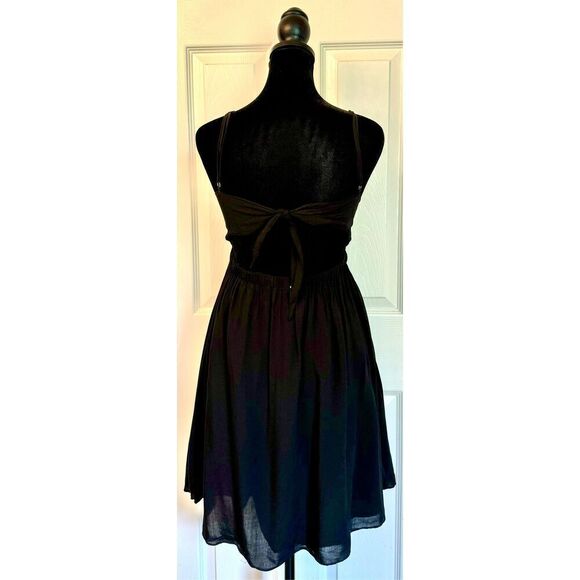 Pilyq Mosaic Embroidered Easy Going Spaghetti Strap Mini Dress With Back Ties XS - Picture 3 of 11